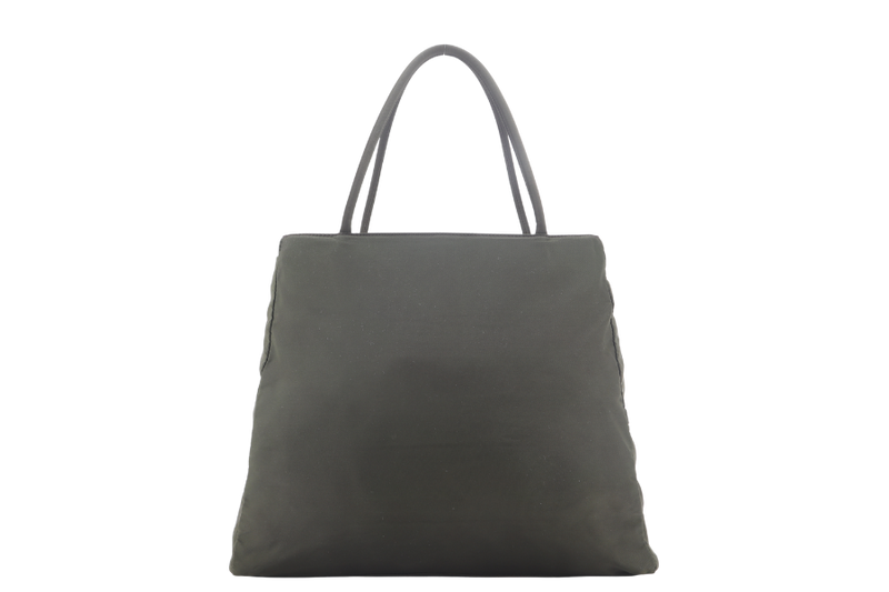 PRADA B3864 TESSUTO CITY NYLON GREEN TOTE BAG WITH CARD NO DUST COVER