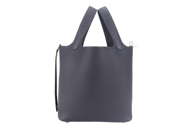 HERMES PICOTIN 18 CABAN CLEMENCE LEATHER STAMP K (YEAR 2025) WITH SILVER HARDWARE WITH LOCK&KEYS, DUST COVER AND BOX