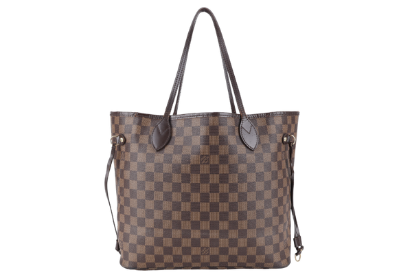 LOUIS VUITTON NEVERFULL MM (N40600) DAMIER EBENE CANVAS GOLD HARDWARE NO DUST COVER