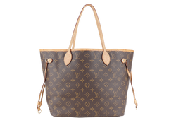 LOUIS VUITTON M46975 NEVERFULL MM MONOGRAM CANVAS GOLD HARDWARE WITH DUST COVER