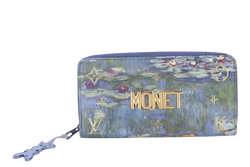 LOUIS VUITTON COLLECTION MONET LONG WALLET WITH DUST COVER AND BOX