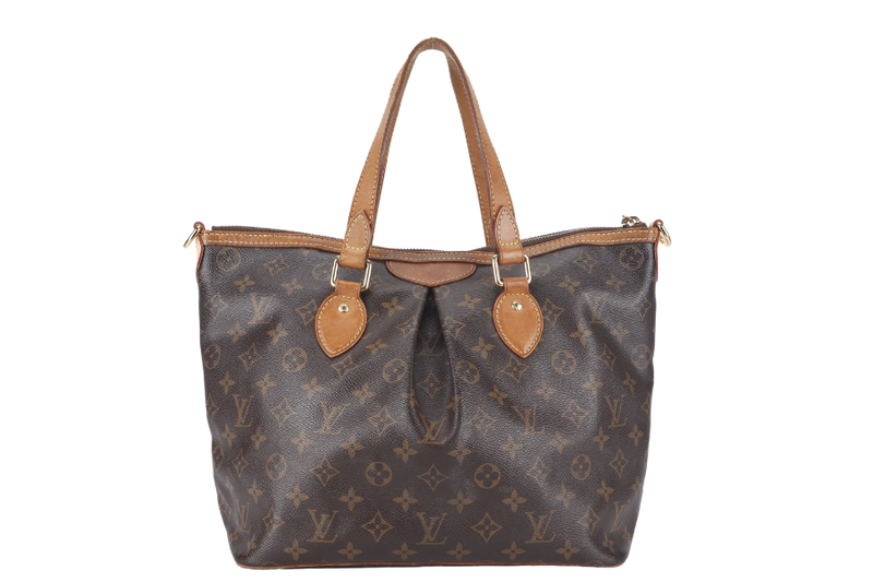 LOUIS VUITTON PALERMO PM (M40145) MONOGRAM COATED CANVAS WITH DUST COVER