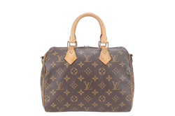 LOUIS VUITTON M41113 SPEEDY 25 BANDOULIERE MONOGRAM CANVAS WITH SLING, KEY&LOCK AND DUST COVER