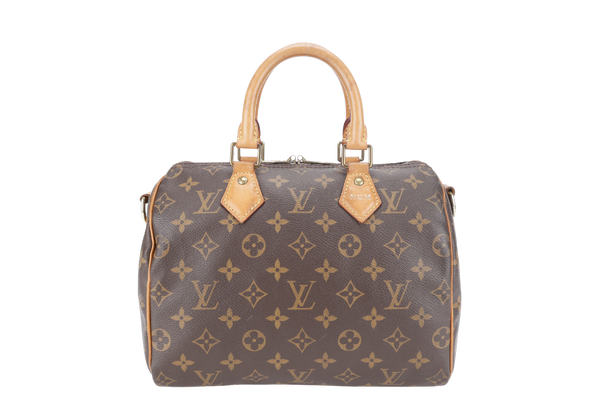 LOUIS VUITTON M41113 SPEEDY 25 BANDOULIERE MONOGRAM CANVAS WITH SLING, KEY&LOCK AND DUST COVER
