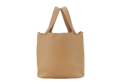 HERMES PICOTIN 18 BEIGE DE WEIMAR CLEMENCE LEATHER GOLD HARDWARE STAMP B (YEAR 2023) WITH DUST COVER, LOCK&KEYS AND BOX