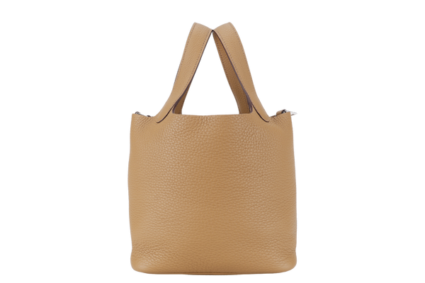 HERMES PICOTIN 18 BEIGE DE WEIMAR CLEMENCE LEATHER GOLD HARDWARE STAMP B (YEAR 2023) WITH DUST COVER, LOCK&KEYS AND BOX