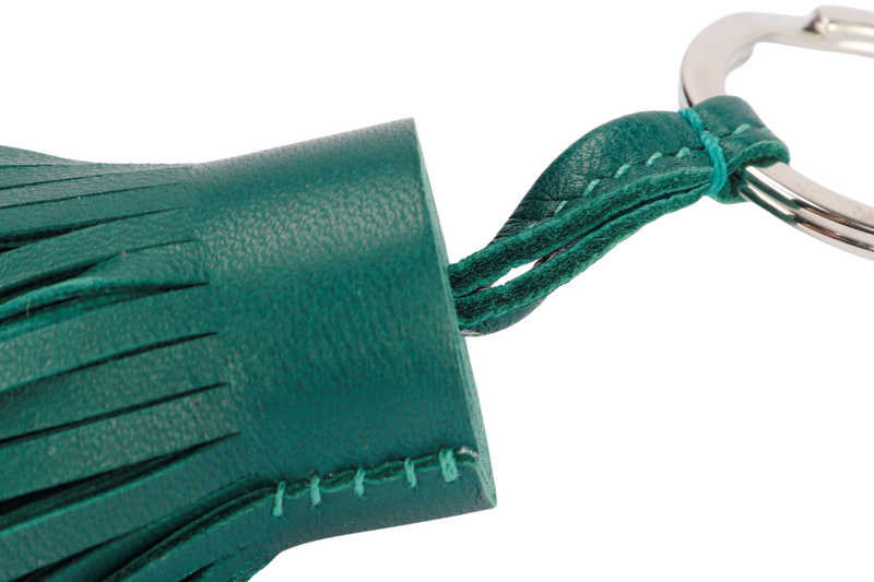 Hermes Carmen Key Chain, Malachite Color