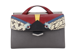 FENDI MINI MONSTER DEMI JOUR BAG GREY, RED, YELLOW BLUE COLOR WITH DUST COVER