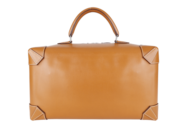 HERMES MAXIBOX BAG VACHE HUNTER LEATHER IN NATURAL STAMP X (YEAR 2016) WITH DUST COVER AND NO BOX