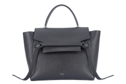 CELINE MICRO BELT BAG IN GRAINED BLACK CALFSKIN NO DUST COVER