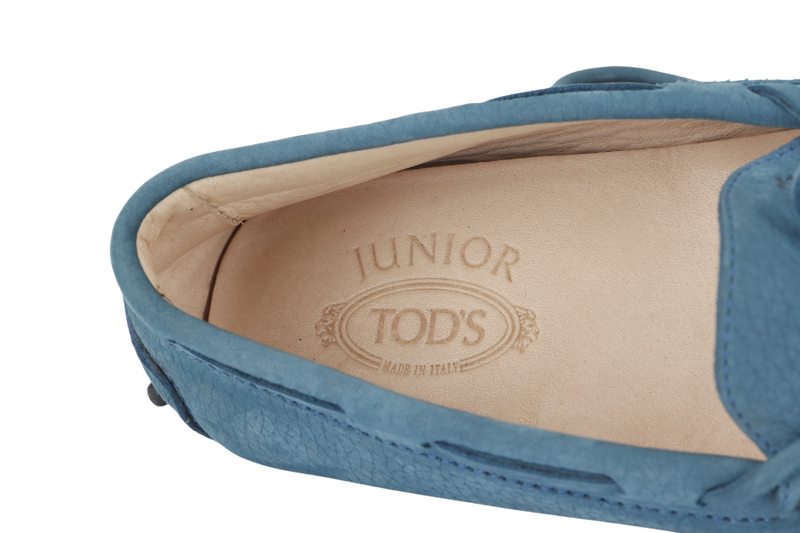 TODS LOAFER BLUE LEATHER SIZE 34