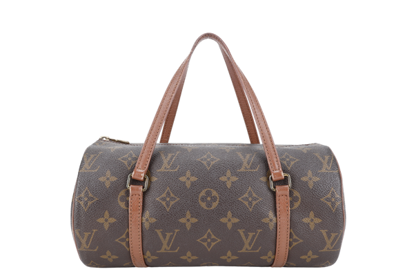 LOUIS VUITTON PAPILLON 26 MONOGRAM COATED CANVAS GOLD HARDWARE WITH DUST COVER