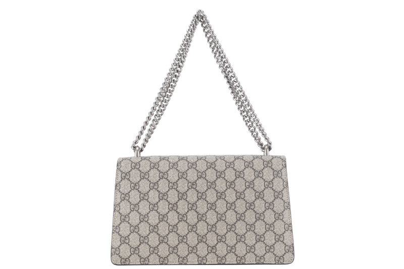 GUCCI DIONYSUS SHOULDER BAG MEDIUM CANVAS SILVER HARDWARE NO DUST COVER