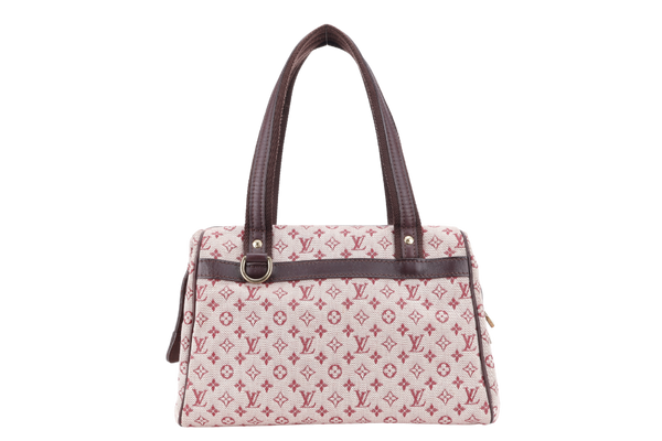 LOUIS VUITTON JOSEPHINE PM PINK CANVAS MINI LIN GOLD HARDWARE NO DUST COVER