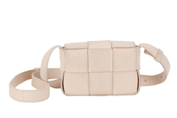 BOTTEGA VENETA CANDY CASSETTE CROSSBODY BAG MELON WASHED LAMBSKIN GOLD HARDWARE WITH DUST COVER AND BOX