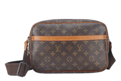 LOUIS VUITTON REPORTER PM (M45254) MONOGRAM CANVAS GOLD HARDWARE WITH DUST COVER