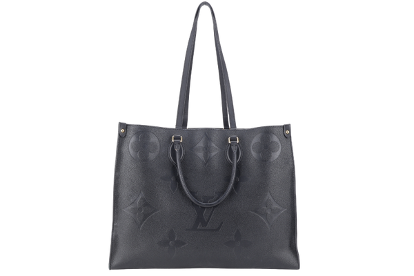 LOUIS VUITTON M44325 ON THE GO GM BLACK EMPREINTE LEATHER GOLD HARDWARE NO DUST COVER