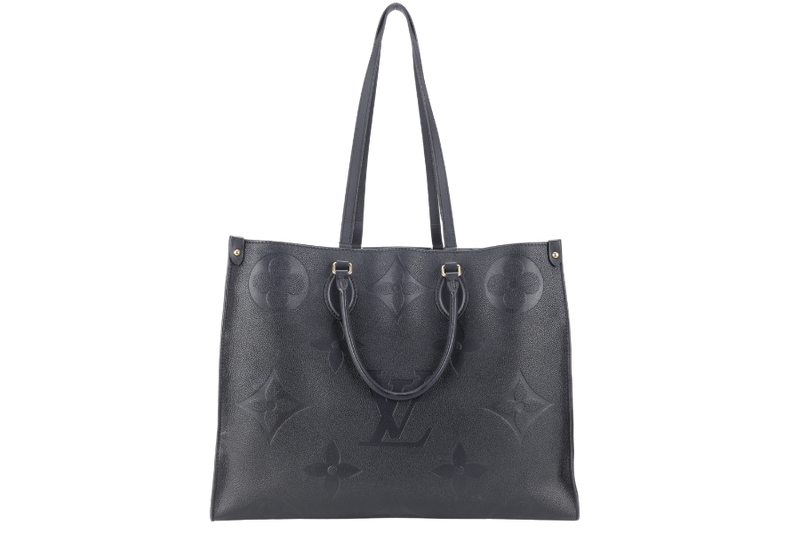 LOUIS VUITTON M44325 ON THE GO GM BLACK EMPREINTE LEATHER GOLD HARDWARE NO DUST COVER