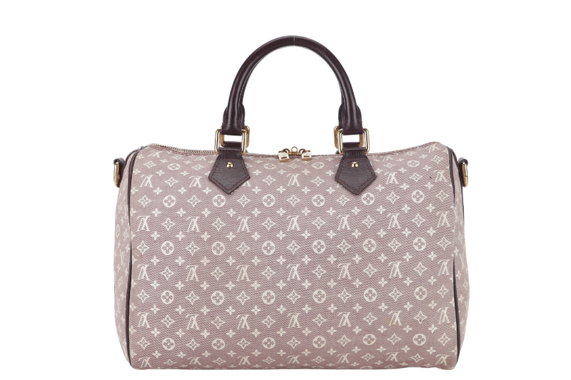 LOUIS VUITTON SPEEDY BANDOULIERE 30 (MB3173) MINI LIN MONOGRAM CANVAS GOLD HARDWARE WITH SLING