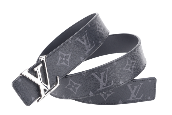 LOUIS VUITTON M0450 LV INITIALES REVERSIBLE BELT MONOGRAM ECLIPSE WITH BOX