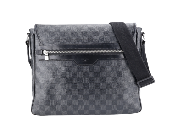 LOUIS VUITTON N58029 DANIEL MM DAMIER GRAPHITE COATED CANVAS SILVER HARDWARE NO DUST COVER
