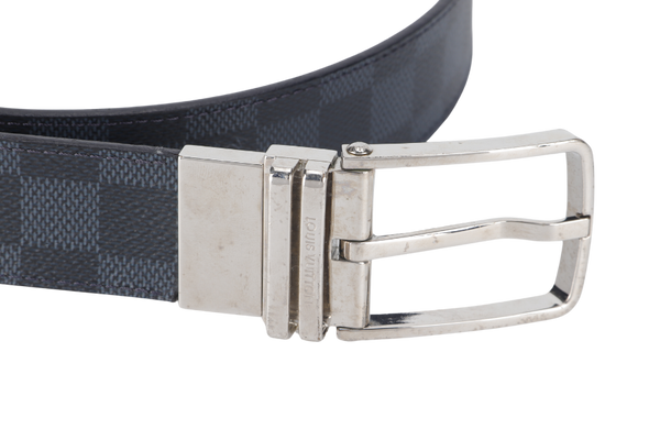 LOUIS VUITTON REVERSIBLE LV (M9216) BELT DAMIER GRAPHITE NO DUST COVER