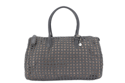 RABEANCO SPEEDY DARK GREY WEAVE LEATHER