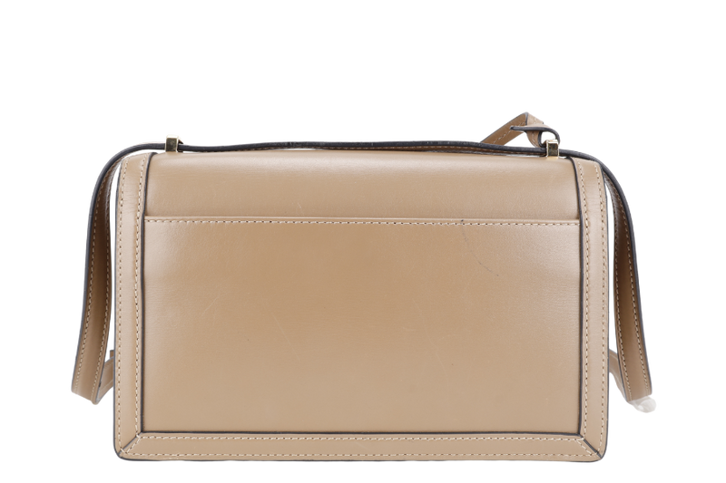 LOEWE BARCELONA MEDIUM BROWN LEATHER CALF LEATHER GOLD HARDWARE NO DUST COVER