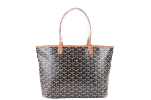 GOYARD ARTOIS PM BAG BLACK AND TAN COLOR WITH DUST COVER
