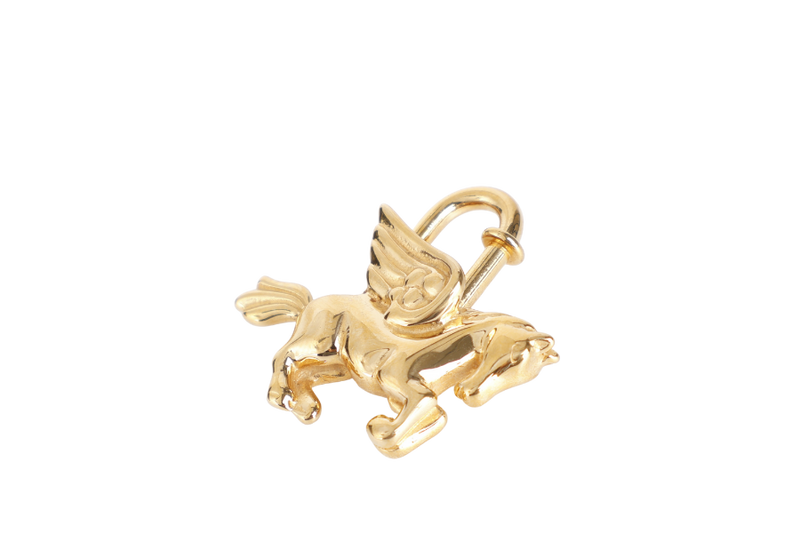 HERMES GOLD PEGASUS LOCK WITH BOX