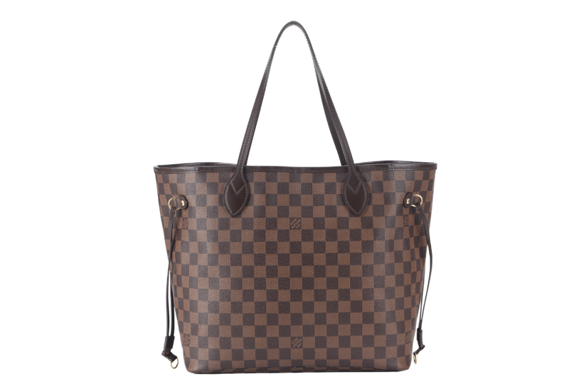 LOUIS VUITTON NEVERFULL MM (N40600) DAMIEN EBENE CANVAS GOLD HARDWARE WITH DUST COVER