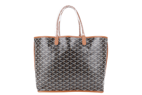GOYARD ANJOU PM BAG BLACK AND TAN COLOR WITH DUST COVER