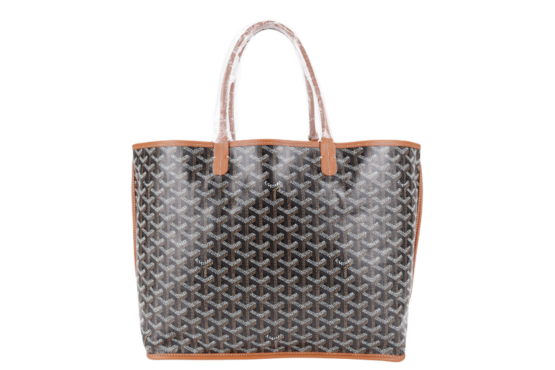 GOYARD ANJOU PM BAG BLACK AND TAN COLOR WITH DUST COVER