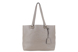 PRADA SAFFIANO LEATHER HANDBAG GOLD HARDWARE WITH DUST COVER AND CARD