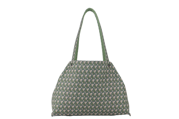 BOTTEGA VENETA REVERSIBLE TOTE (547380) ALOEMINT GREEN LEATHER WITH BUTTERFLY PATTERN WITH DUST COVER