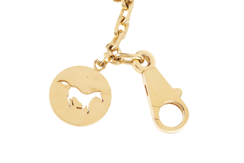 HERMES BRELOQUE OLGA BAG CHARM GOLD WITH BOX