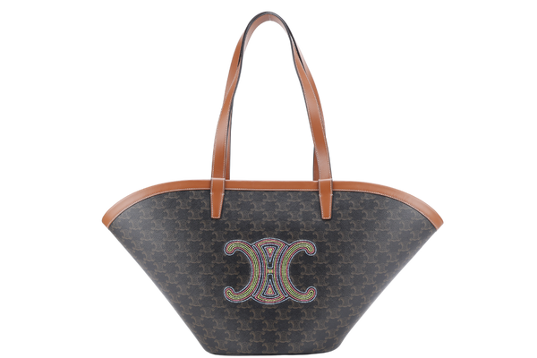 CELINE COUFFIN BAG MEDIUM BLACK LEATHER HANDBAG WITH DUST COVER