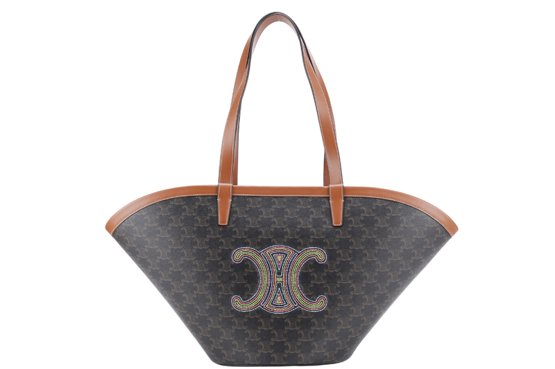 CELINE COUFFIN BAG MEDIUM BLACK LEATHER HANDBAG WITH DUST COVER
