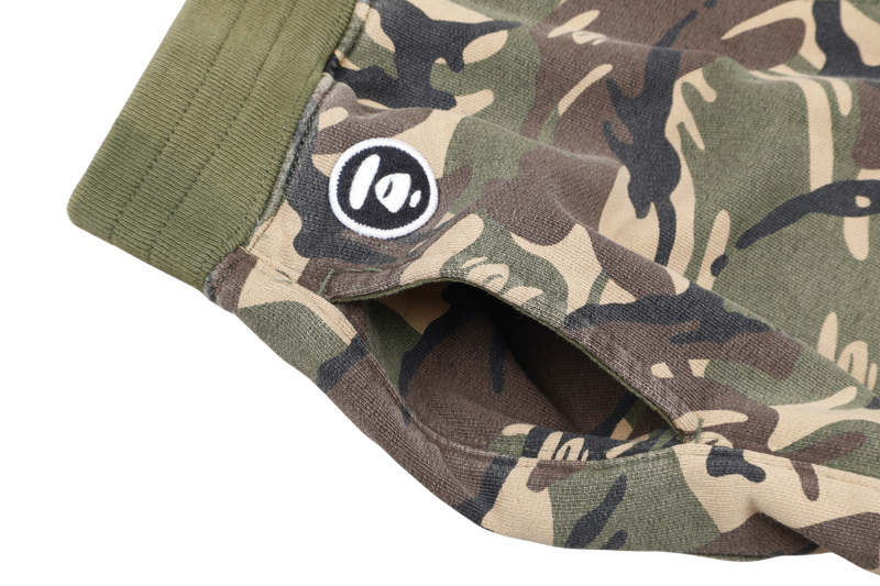 A BATHING APE AAPE CAMO SWEATPANTS GREEN KIDS SIZE 120