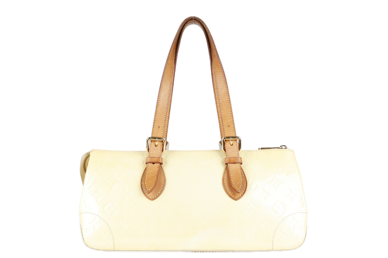 LOUIS VUITTON M93508 ROSEWOOD AVENUE PERLE VERNIS SHOULDER BAG WITH DUST COVER