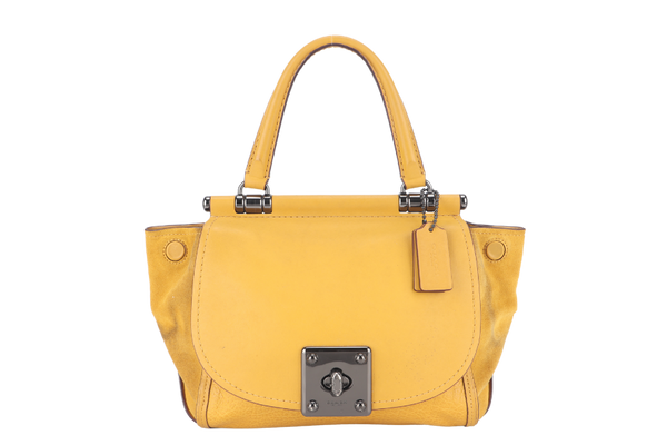 COACH MEDIUM YELLOW DRIFTER HANDBAG RUTHENIUM HARDWARE NO DUST COVER