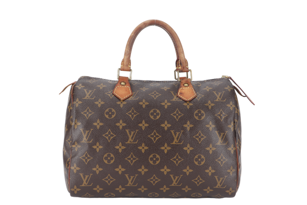 LOUIS VUITTON SPEEDY 30 (M41526) MONOGRAM WITH KEYS AND LOCK NO DUST COVER AND BOX