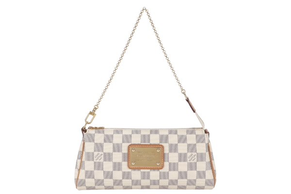 LOUIS VUITTON EVA CLUTCH (M55214) DAMIER AZUR CANVAS NO DUST COVER