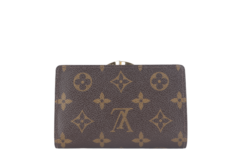 LOUIS VUITTON FRENCH WALLET (MI4007) MONOGRAM CANVAS GOLD HARDWARE