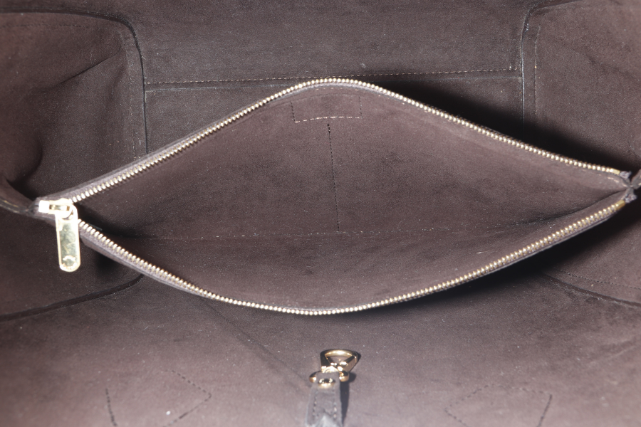 louis vuitton kimono mm tote bag m40460 monogram canvas black leather trim gold hardware no dust cover