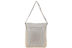 LOUIS VUITTON CITADINE GM MESSENGER TERRE DAMIER GEANT CANVAS SILVER HARDWARE WITH DUST COVER
