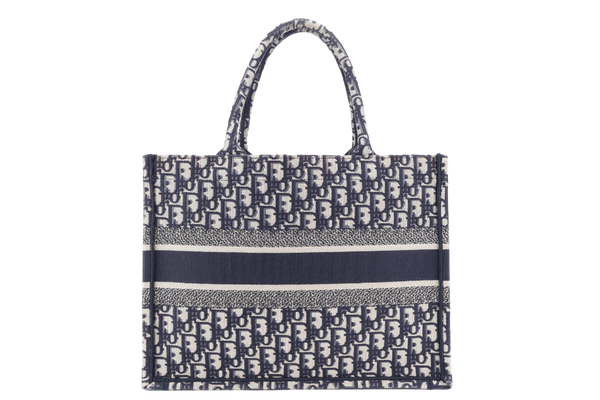 CHRISTIAN DIOR BOOK TOTE OBLIQUE MEDIUM CANVAS (50-MA-1119) WITH DUST COVER