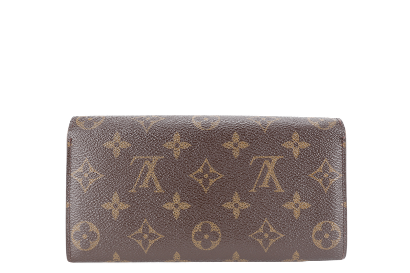 LOUIS VUITTON M67875 SARAH WALLET LEOPARD MONOGRAM CANVAS GOLD HARDWARE NO DUST COVER