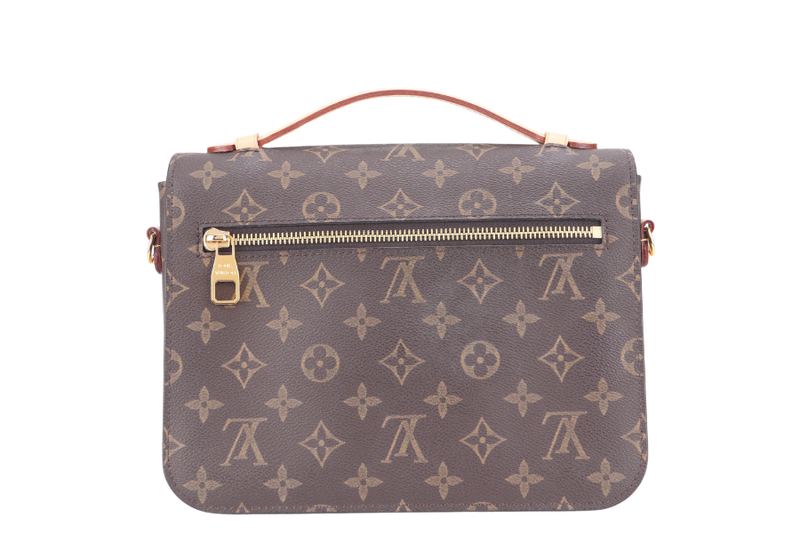 LOUIS VUITTON M44875 POCHETTE METIS MONOGRAM CANVAS GOLD HARDWARE WITH DUST COVER AND STRAPS