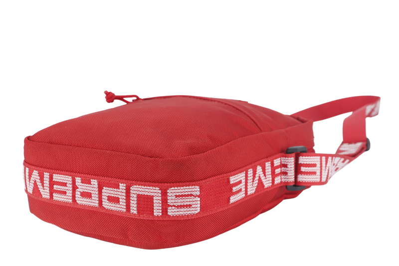 SUPREME RED CANVAS SS18 SLING BAG NO DUST COVER